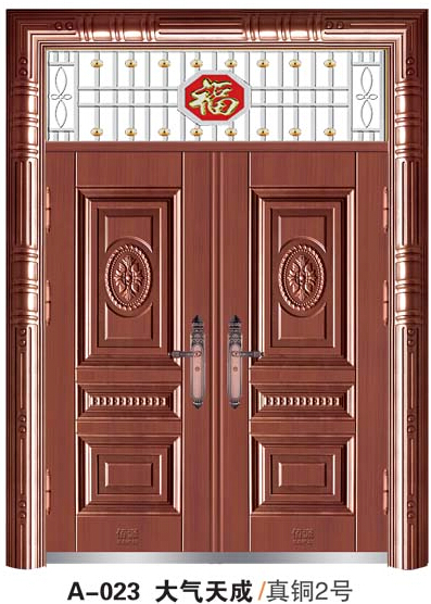 门业图片-顶级豪华别墅大门系列永康非标门批发A-023大气天成 真铜2号图片